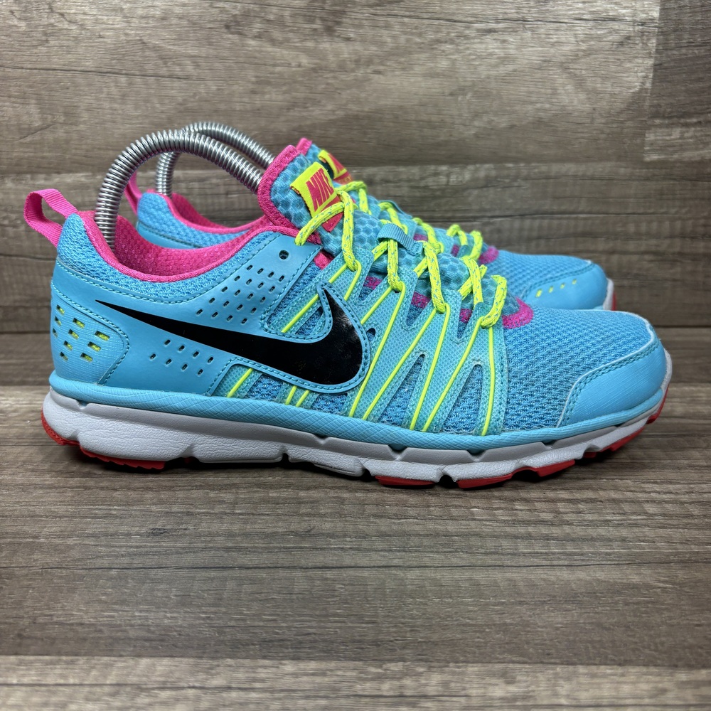 Nike Flex Trail 2 Blue Pink Womens US Size 7.5 EUR 38.5 616681-400 Running Shoes